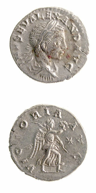 Silver Denarius of Emperor Severus Alexander, 228 CE - 231 CE