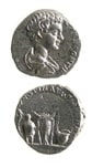 Silver Denarius of Caracalla Struck While Caesar, 196 CE - 198 CE