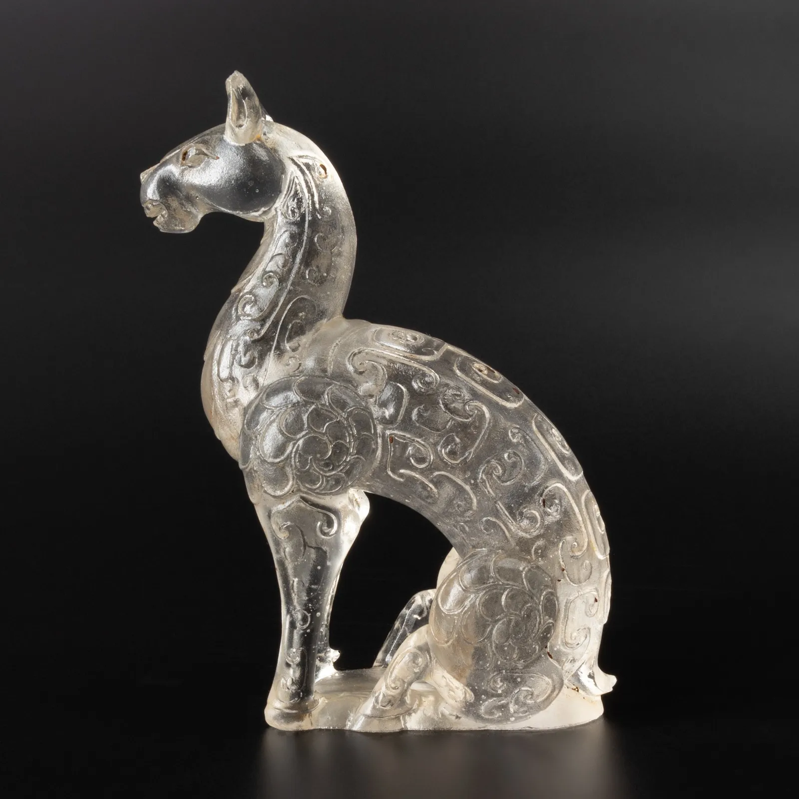 Cut glass figure in the shape of a mythological creature , 1644-1912 CE