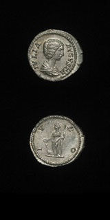 Silver Denarius of Empress Julia Domna, 196 CE - 211 CE