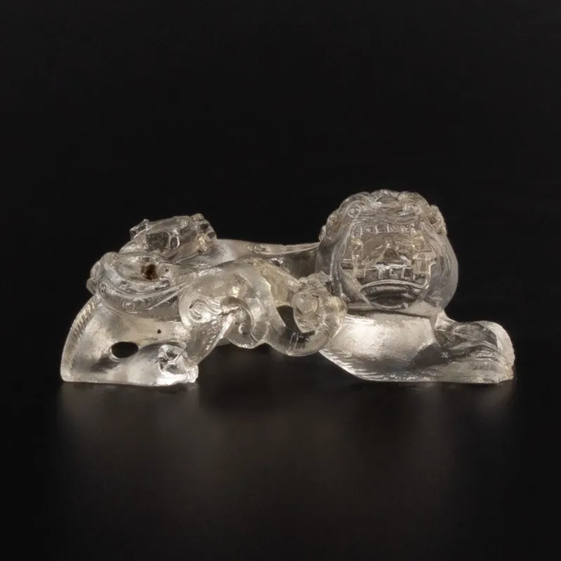 Cut glass figurine in the shape of a mythological beast, 1644-1912 CE