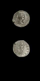 Silver Denarius of Emperor Caracalla, 200 CE - 210 CE