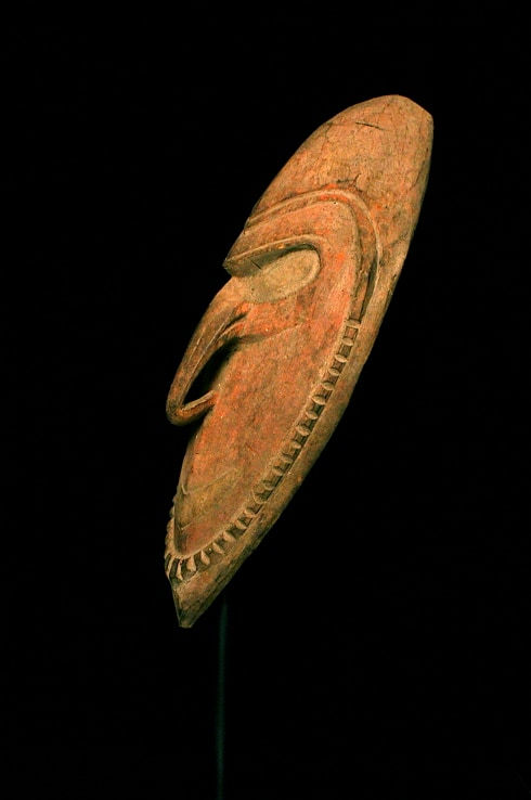 Coastal Ramu River Polychrome Wooden Mask, 20th Century CE