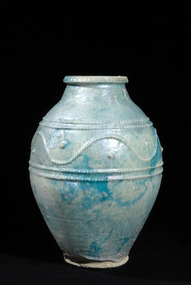 Large Islamic Glazed Amphora, 700 CE - 900 CE