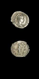 Silver Denarius of Emperor Gordian III, 240 CE - 244 CE