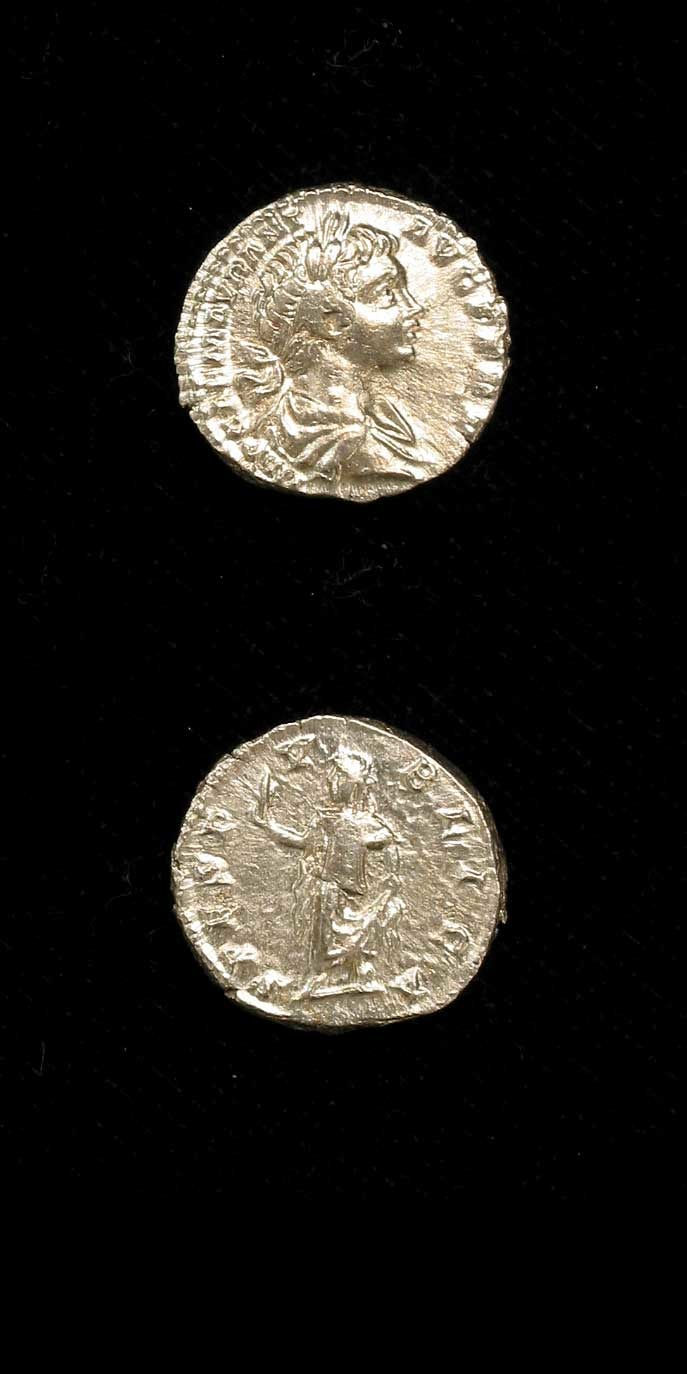 Silver Denarius of Emperor Caracalla, 198 CE - 217 CE
