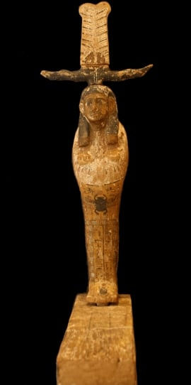 Wooden Polychrome Sculpture of Ptah-Sokar-Osiris, 304 BCE - 30 BCE