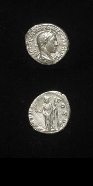 Silver Denarius of Emperor Severus Alexander, 222 CE - 228 CE