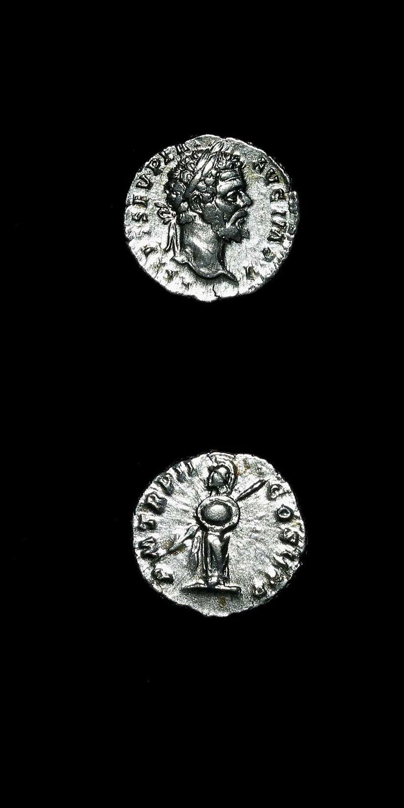 Silver Denarius of Emperor Septimius Severus, 193 CE - 198 CE