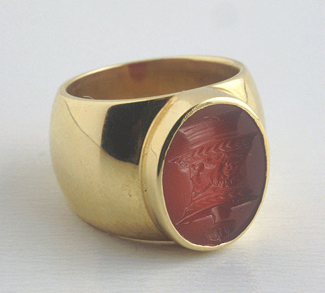 Carnelian Intaglio depicting an Urn, 100 CE - 300 CE