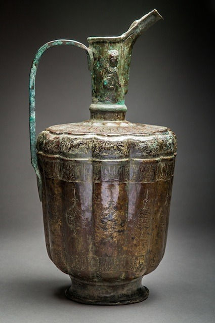 Large Incised Bronze Ewer, 12th Century CE - 13th Century CE