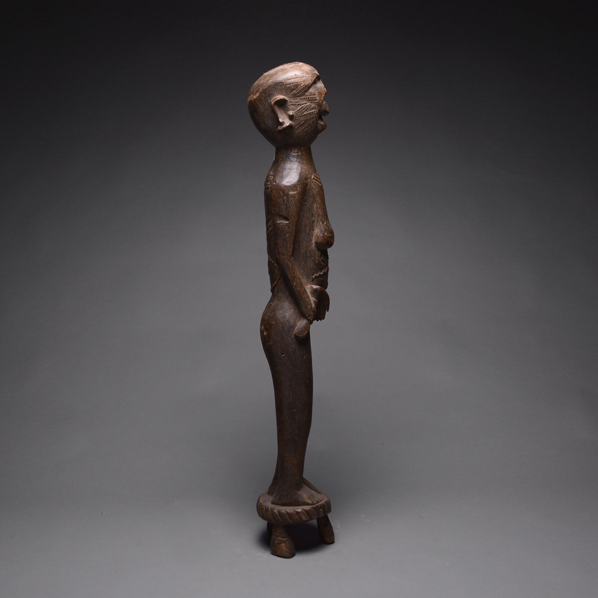 Makonde Wooden Sculpture of a Woman, 20th Century CE