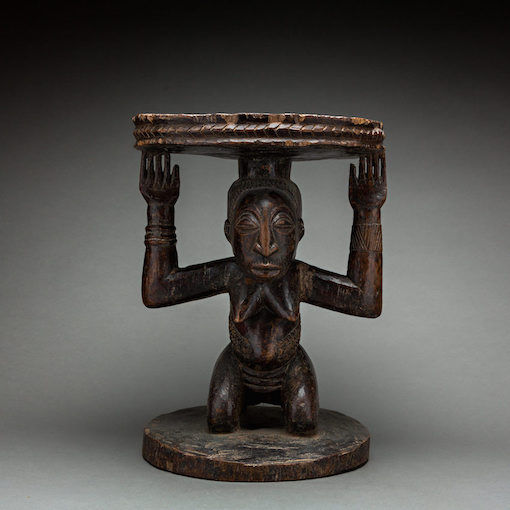 Hemba Wooden Caryatid Stool, 20th Century CE