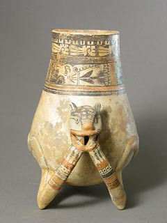 Guanacaste-Nicoya Jaguar Effigy Vessel, 1200 CE - 1400 CE