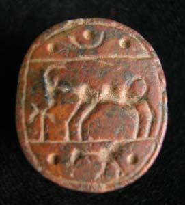 Iron Age Limestone Intaglio Seal, 900 BCE - 700 CE