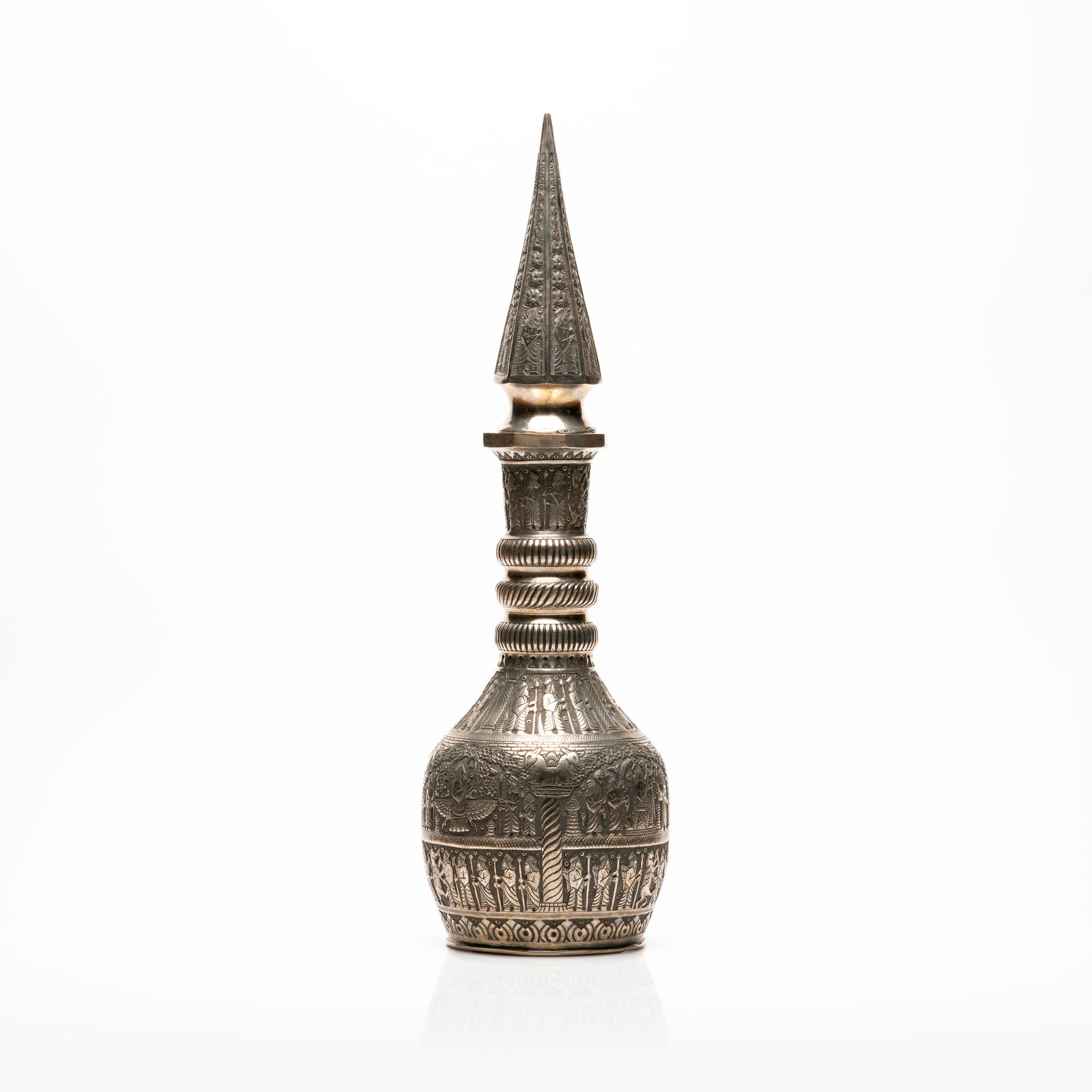 Silver Lidded Bottle, 18-20th Century