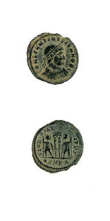 Bronze Coin of Constantine II Struck While Caesar, 330 CE - 337 CE