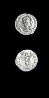 Silver Denarius of Emperor Severus Alexander, 222 CE - 228 CE