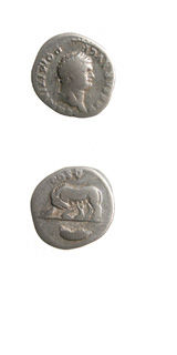 Silver Denarius of Emperor Domitian, 81 CE - 96 CE