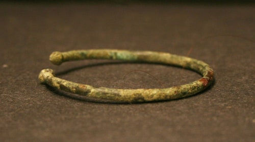 Roman Bronze Snake Bracelet, 100 BCE - 200 CE