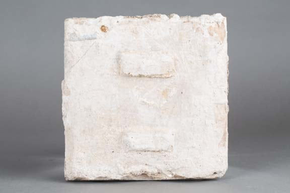 Glazed Islamic tile with floral decoration