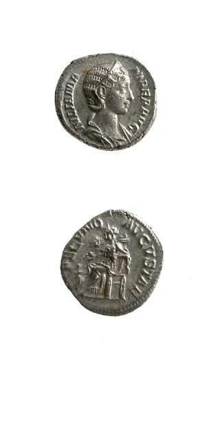 Silver Denarius of Julia Mamaea, 222 CE - 235 CE