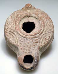 Talmudic Oil Lamp of the Late Roman Period, 300 CE - 400 CE