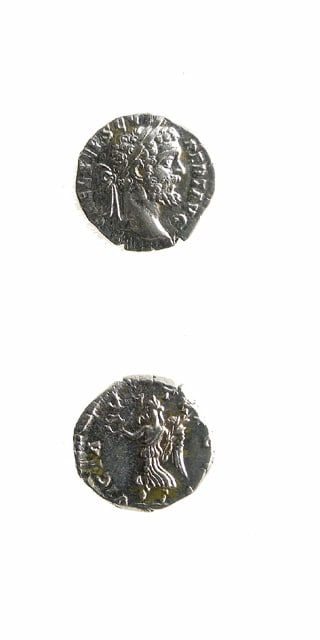 Silver Denarius of Emperor Septimius Severus, 193 CE - 198 CE