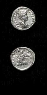 Silver Denarius of Geta Struck While Caesar, 199 CE - 202 CE