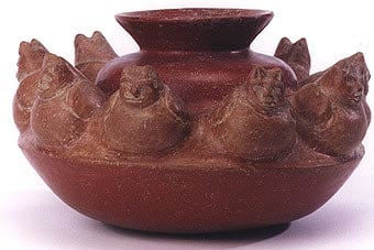 Colima Avian Feline Vessel, 300 BCE - 300 CE