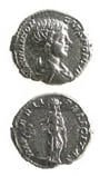 Silver Denarius of Caracalla Struck While Caesar, 196 CE - 198 CE