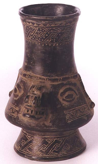 Vessel in the Form of the Head of a Saurian Deity, 1000 CE - 1350 CE