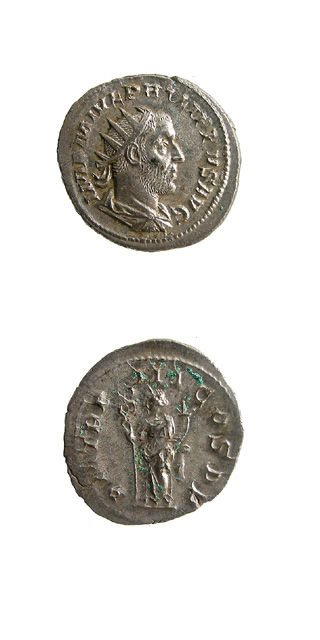 Silver Antoninianus of Emperor Philip I the Arab, 244 CE - 249 CE