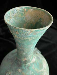 Han Long-Necked Bronze Hu, 206 BCE - 220 CE