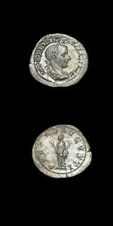 Silver Denarius of Emperor Gordian III, 240 CE - 244 CE