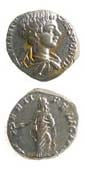 Silver Denarius of Caracalla Struck While Caesar, 196 CE - 198 CE