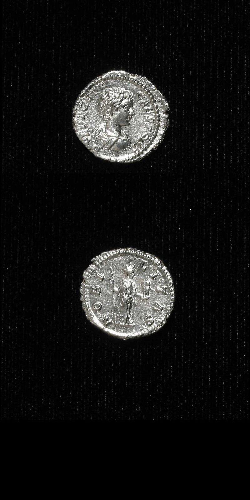 Silver Denarius of Geta Struck While Caesar, 199 CE - 202 CE