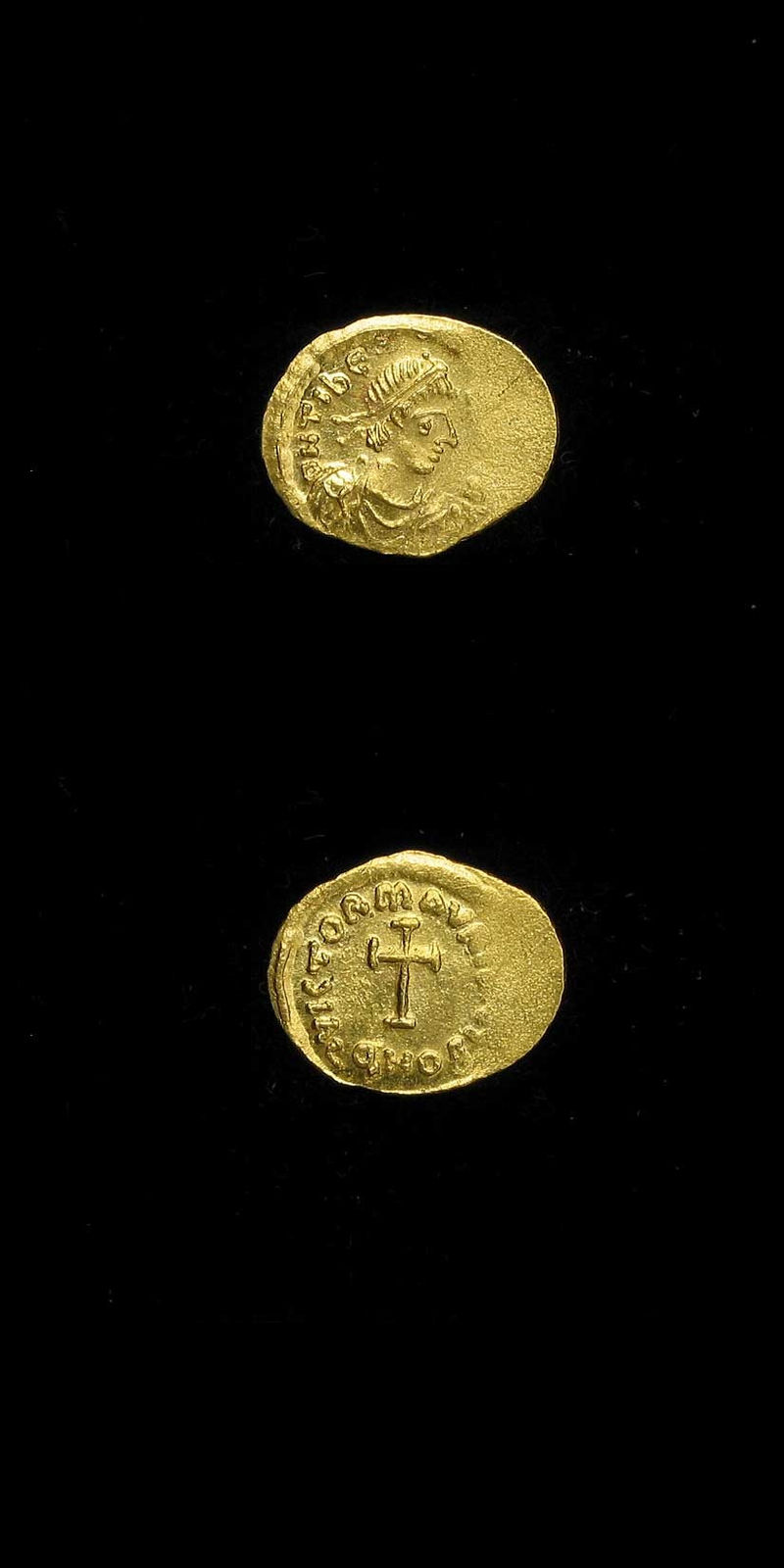 Byzantine Gold Tremissis of Emperor Maurice Tiberius, 582 CE - 602 CE