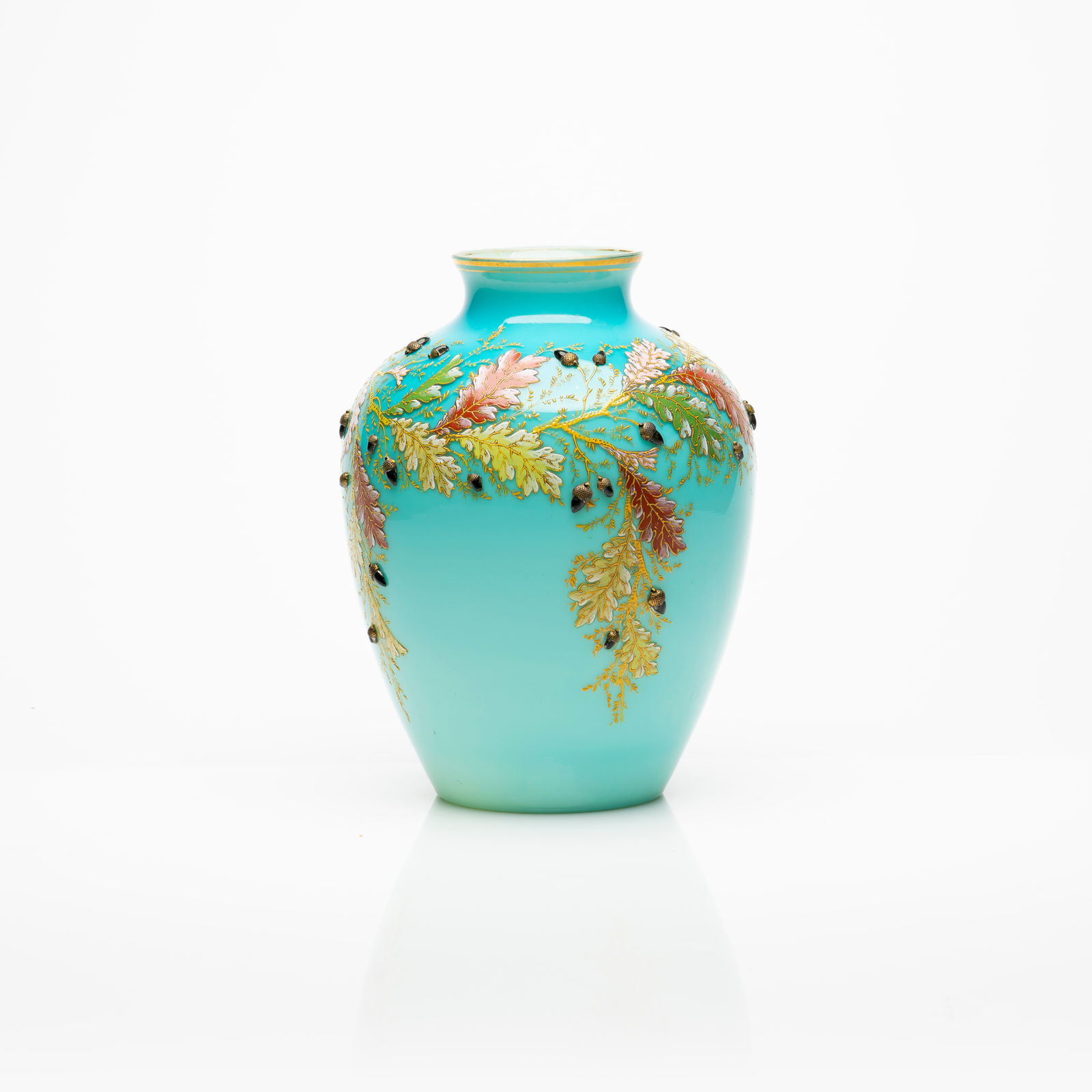 Moser Glass Vase, 19th Century