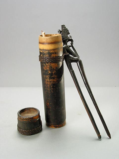 Wooden Quiver with Poison Blowdarts, 20th Century CE