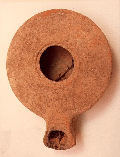 Roman Oil Lamp of the Herodian Period, 50 BCE - 50 CE