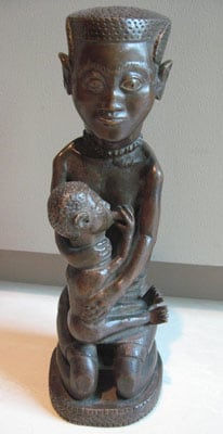 Kuba Wooden Maternity Sculpture, 20th Century CE
