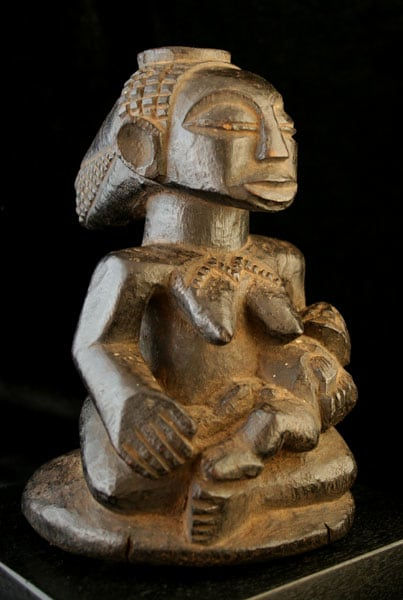 Luba Wooden Maternity Sculpture, 20th Century CE