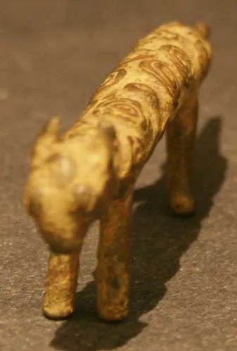Akan Brass Goldweight (Abrammuo) in the Form of a Leopard, 19th Century CE