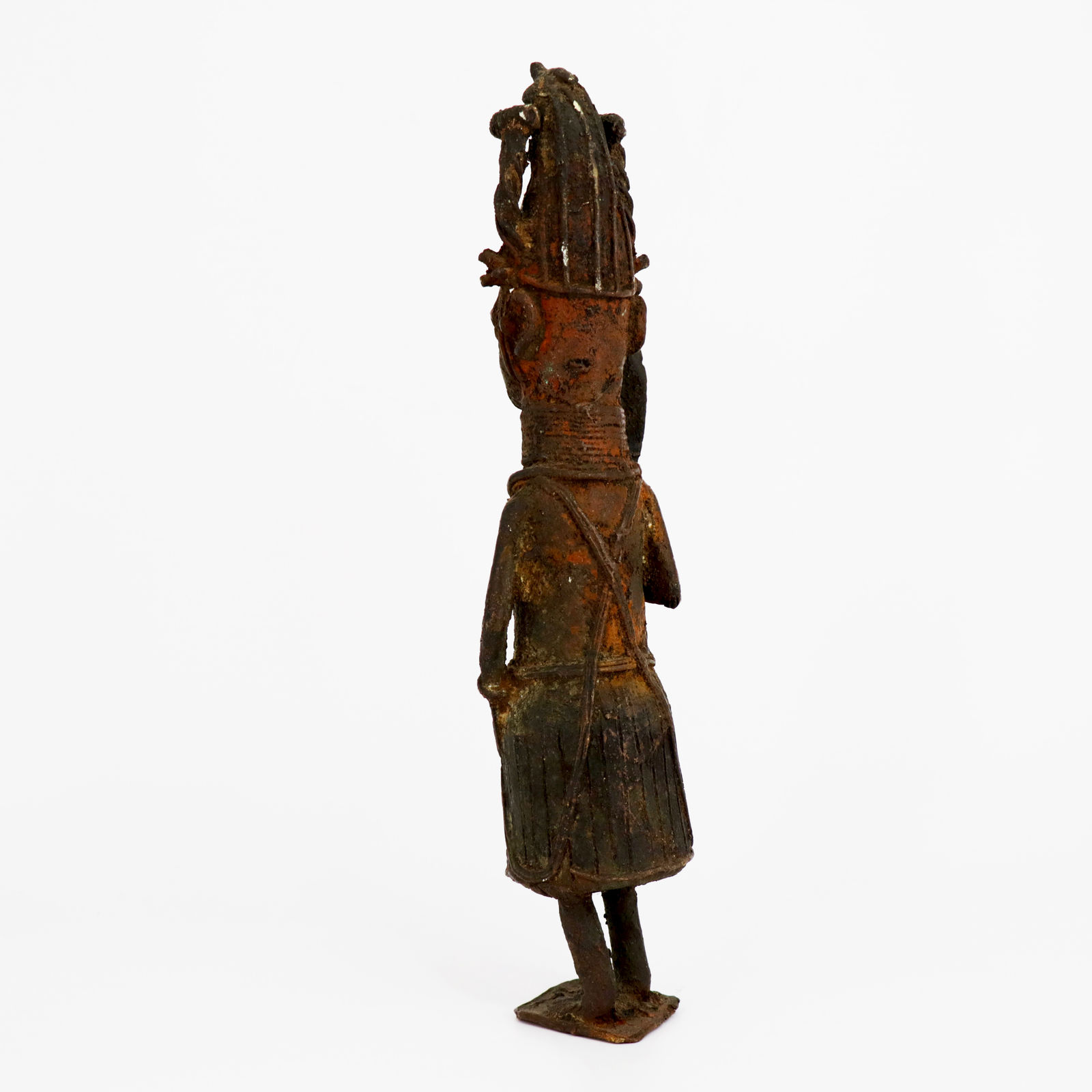 Benin Figure of an Oba, with Ceremonial Sword (Eben), Eighteenth or Nineteenth Century AD