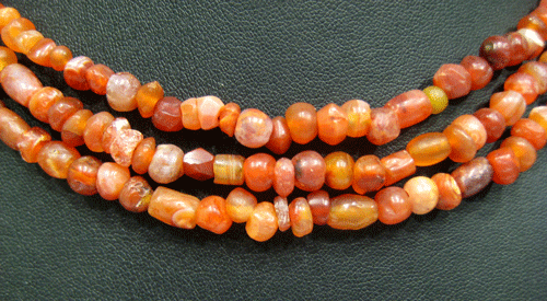Carnelian Bead Necklace, 3000 BCE - 300 CE
