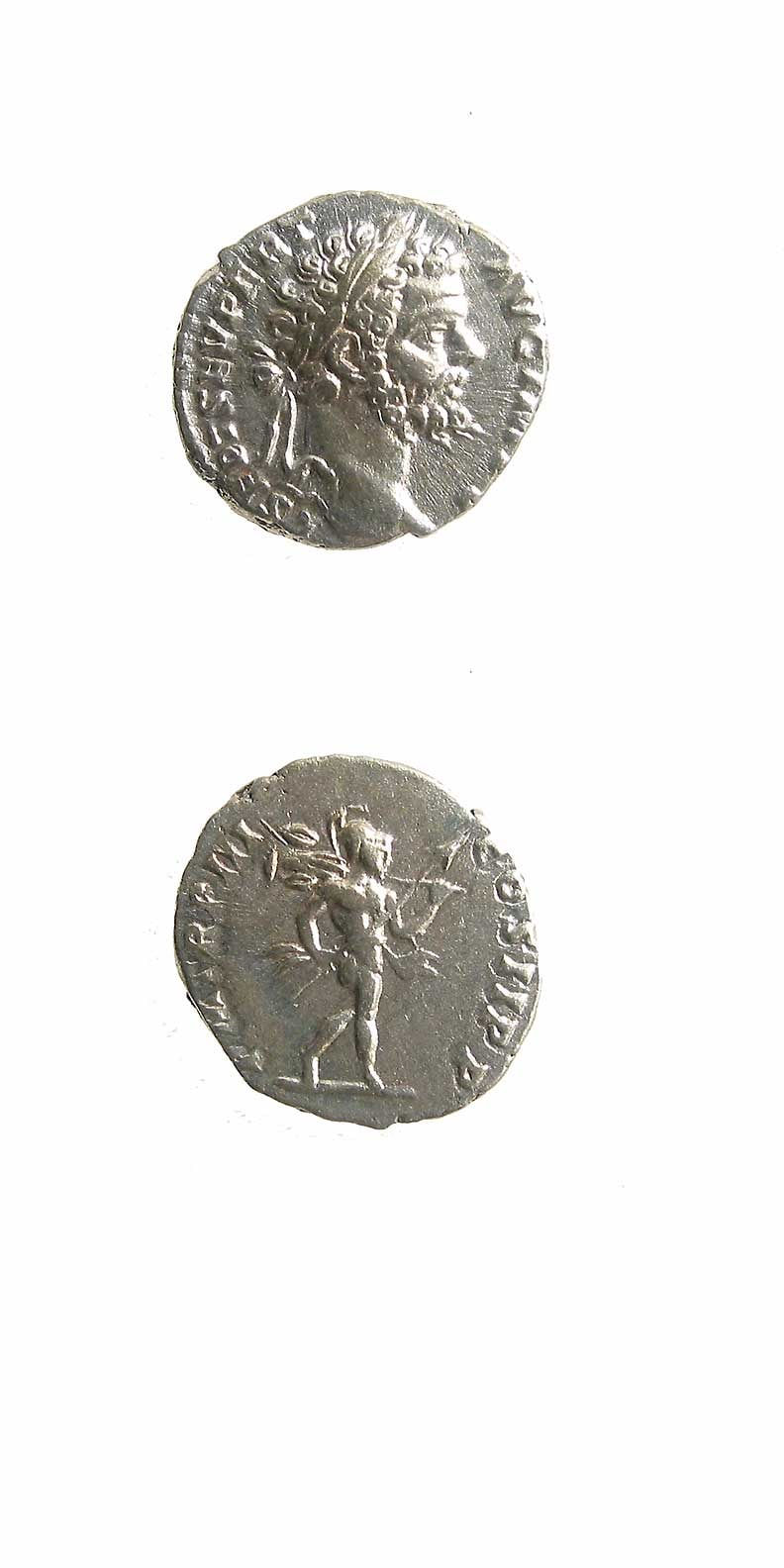 Silver Denarius of Emperor Septimius Severus, 193 CE - 198 CE
