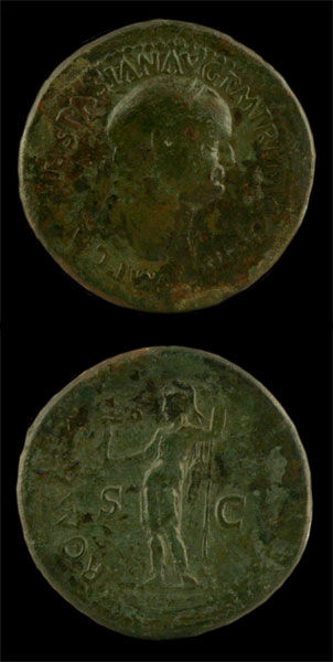 Bronze Sestertius of Emperor Vespasian, 71 CE