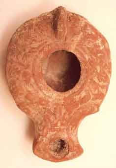 Roman Oil Lamp of the Herodian Period, 50 BCE - 50 CE