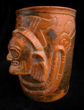 Toltec Plumbate Vessel with a Sculpted Head, 1000 CE - 1200 CE